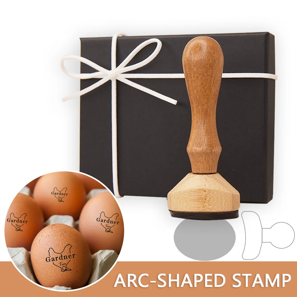  Personalized Egg Stamp, Custom Flat Rubber Chicken Fresh Coop  Egg Labels Mini Egg Business Cartons Stamp : Office Products