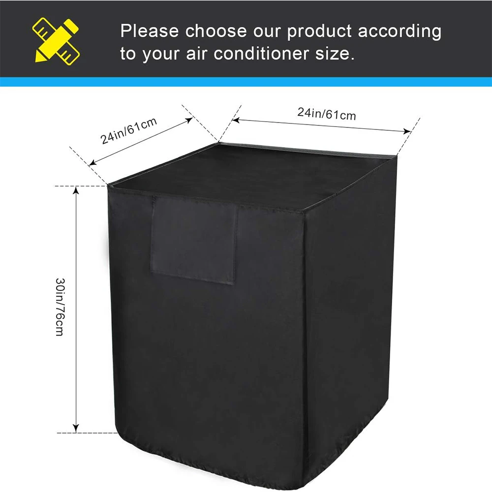 Air Conditioner Cover For Outside Unit Universal Veranda Winter AC Furniture Central Waterproof  Dust-Proof Outdoor Vent Full 2