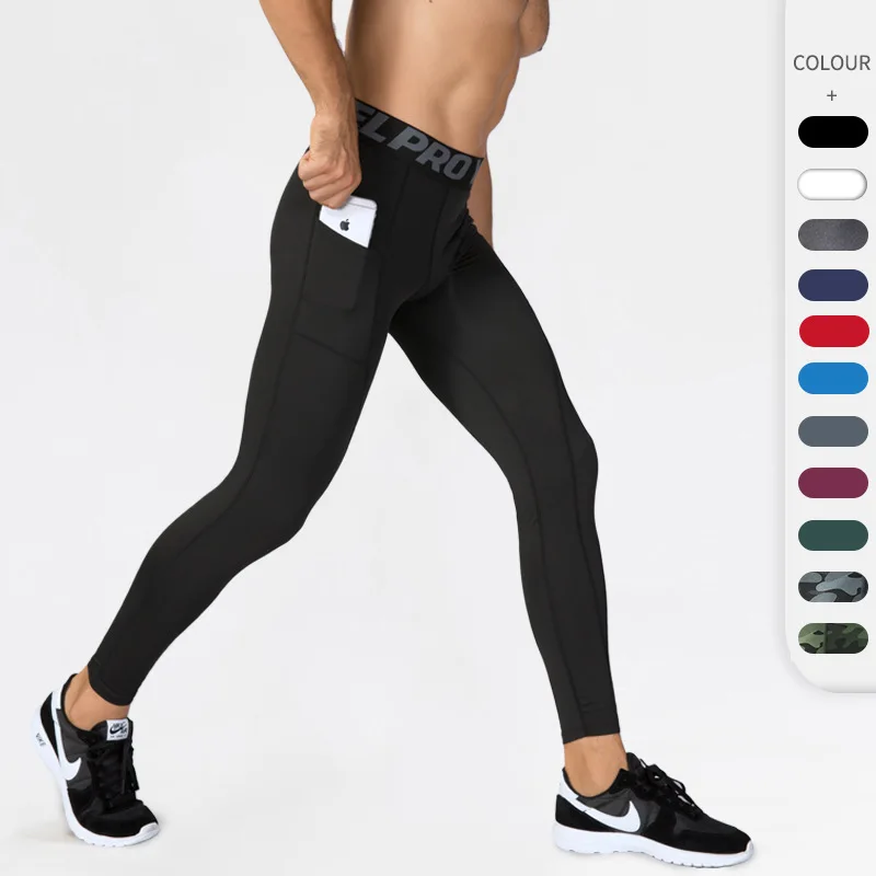 

Mens Compression Sweatpants Male Tights Sport Pants for Gym Fitness Running Joggings Workout Trousers Dry Fit Leggings Lycra