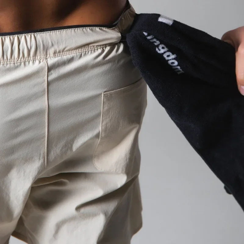 Men's Sport Shorts LYFT Muscle Fitness Brother Trendy Summer Running Training Breathable Elastic Casual INS Pants