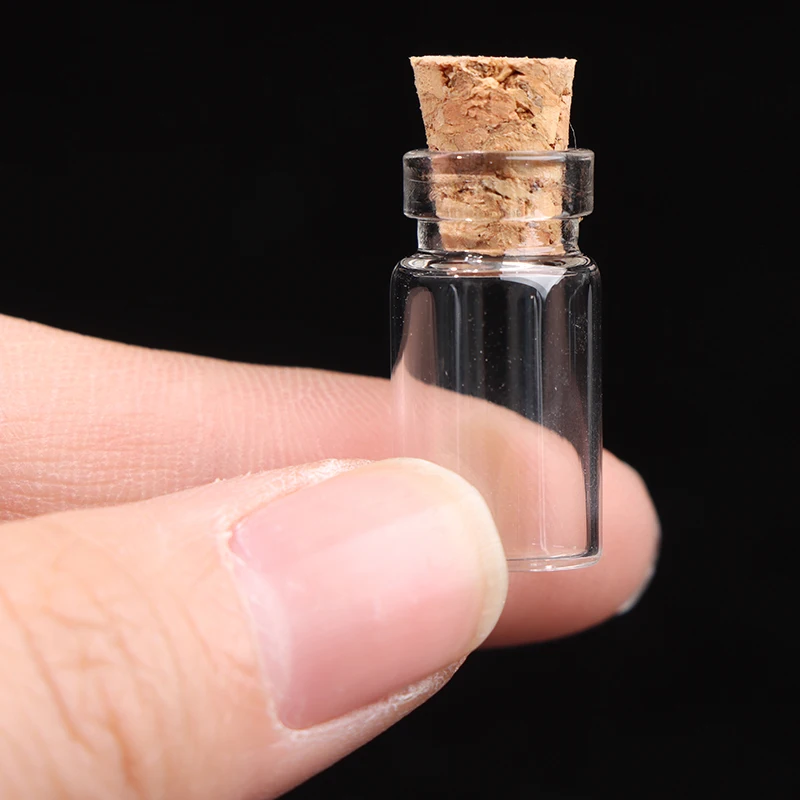 Glass Bottles Miniature Potion Bottle Mini Cork Glass Vials Wedding DIY Mini Drift Bottle Wishing Perfume 10 Pcs glass bottles mini glass bottles
