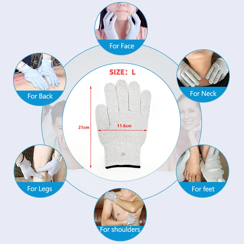 Knee Elbow Pads Conductive Fiber Unit Muscle Stimulator Physiotherapy Instrument Massager for TENS Machine Sleeves Protectio