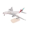 20cm 1:400 Aircraft Model Emirates Airbus A380 Metal Replica Alloy Material Aviation Simulation Children Boy Gift 1