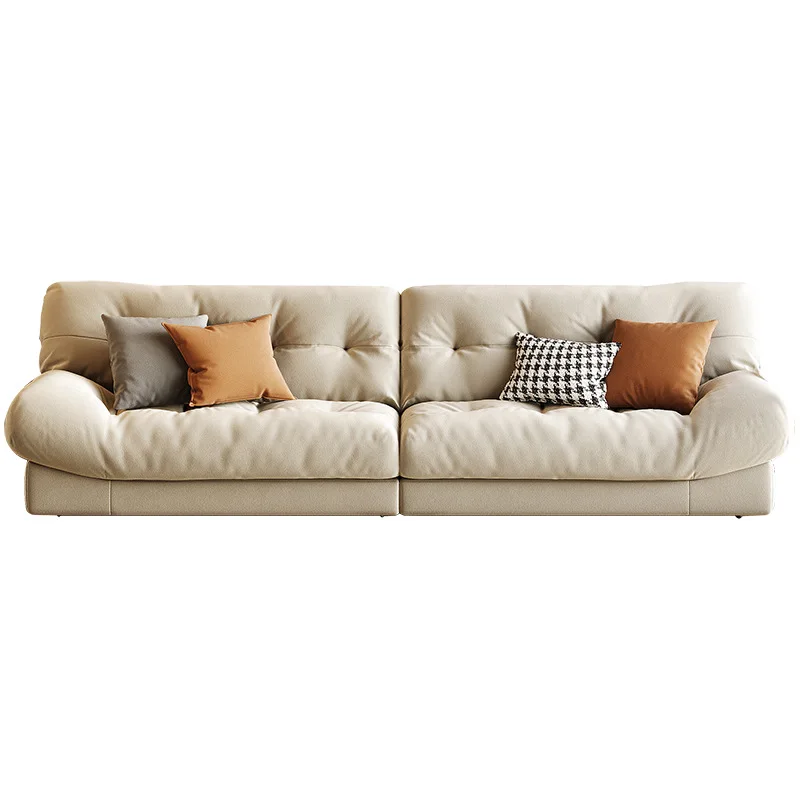 

Italian minimalist designer with straight row living room sofa