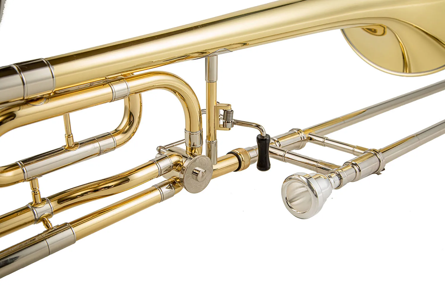 modulated tenor trombone Bb/ F tone Phosphorous copper with F# Key Clear Lacquer