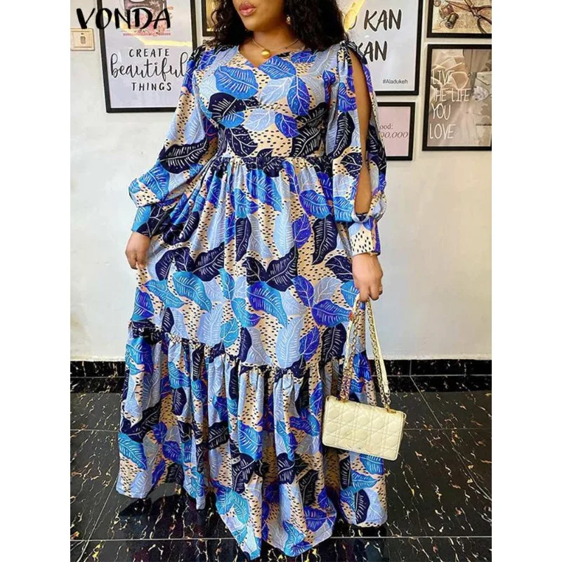 Plus Size African Dresses For Women 2023 New Summer Autumn Party Long Maxi Dress Elegant Kaftan Muslim Gown Ladies Clothing