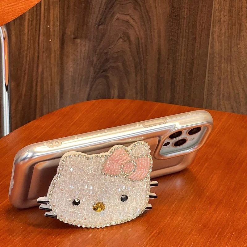 Sanrio Cute Rhinestone 11 Hello Kitty for iPhone 14 Pro Max Phone Case iPhone 13 Anime 12 Pro