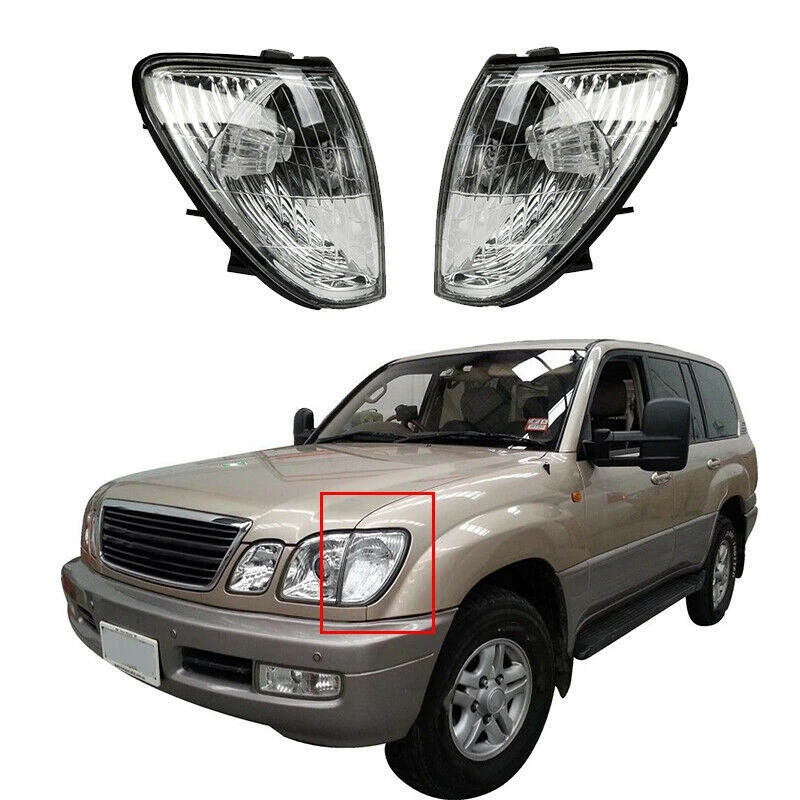 

Car Front Corner Light Front Side Corner Light Turn Signal Lamp Clear Corner Lights Car Parts For Lexus LX470 1998-2007 Transpar