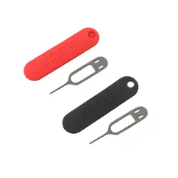 Universal Anti-Lost Pin Ejecting Phone Key Tool Mobile Phone Smartphone Eject Pin with Case Sim Card Tray Ejector Pin Holder