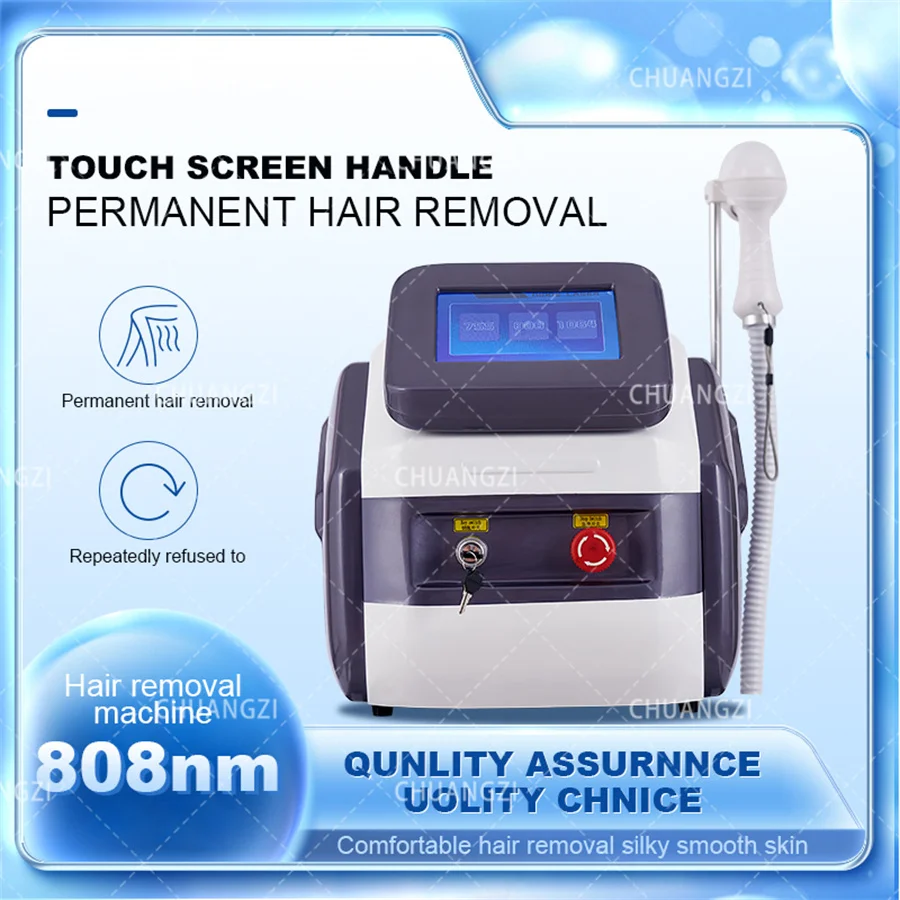 

Professional Diode Hair Removal Machine 755/808/1064nm 3 Wavelengths Available For Salon And Home Use