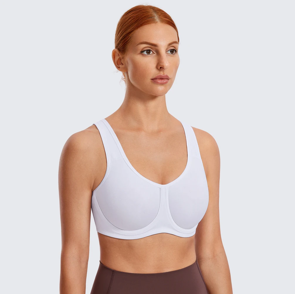 SYROKAN Sports Bra Women Max Control High Support Plus Size Underwire Gym Fitness Tops Activewear Beathable Yoga Curve Underwear sports bra womens bras sports underwear gym top womens lingerie women lingerie