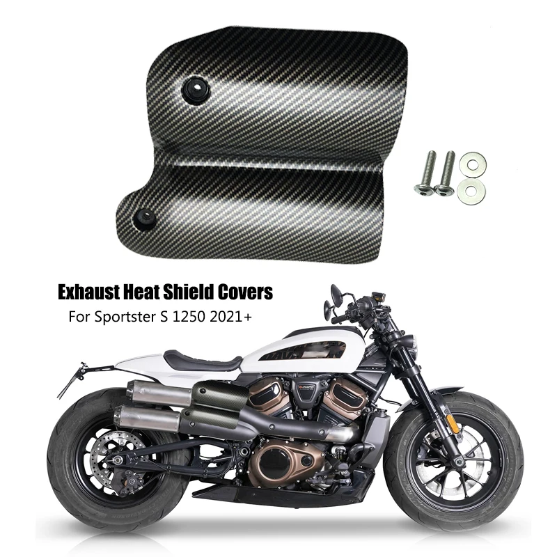 Motorcycle Rear Passenger Heat Shield Covers Exhaust Pipe Hot Insulation  Cover For Sportster S 1250 RH1250 2021 2022