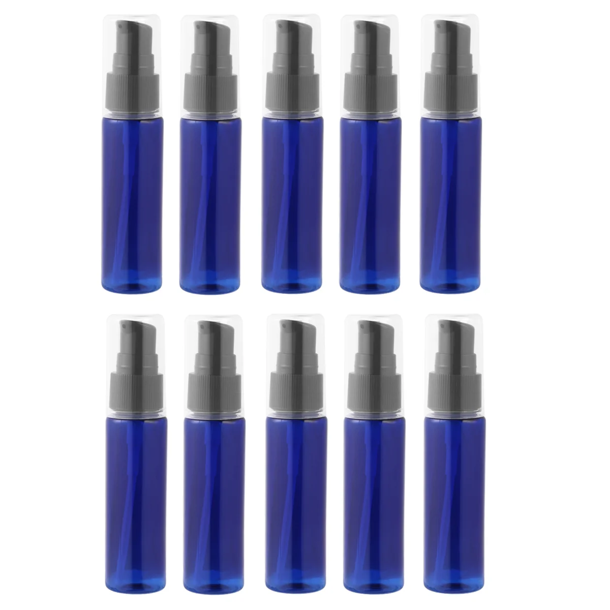 

10pcs 30ML Blue Plastic Empty Bottle Dispenser Make Up and Skin Care Water Refillable Bottles Multifunctional