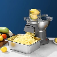 110V/220V Electric Vegetable Cutting Machine Automatic Vegetable Cutter Potato Shredder Commercial Carrot Shredding Machine 1