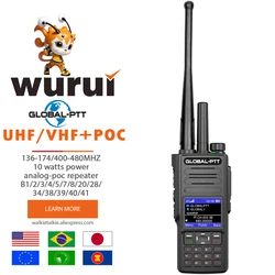 G8 VHF global-ptt B1 B2 B4 B5 4G walkie talkie POC 10watts powerful Two-way radio commutator long range professional 5000km uhf