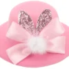 Pet Easter Hat Dog Cat Costume Bunny Ear Bowknot Hat Adjustable Pet Sun Hat Easter dog hat Easter hat for dogs 6