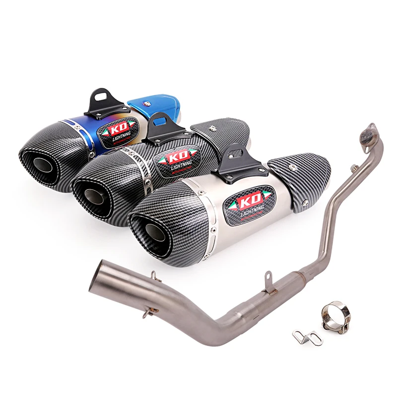 

For CF-MOTO NK250 NK250SR NK300 NK300SR Motorcycle Exhaust System Front Link Pipe Slip On 51mm Muffler Escape With DB Killer