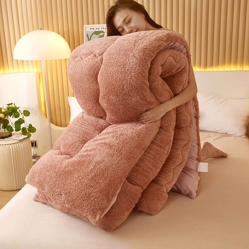 Winter Bed Blankets Thick Warm Soft Sofa Blanket Weighted Heavy Fluffy  Throw Blanket Adult Kids Comforter Quilt Double Blanket - AliExpress