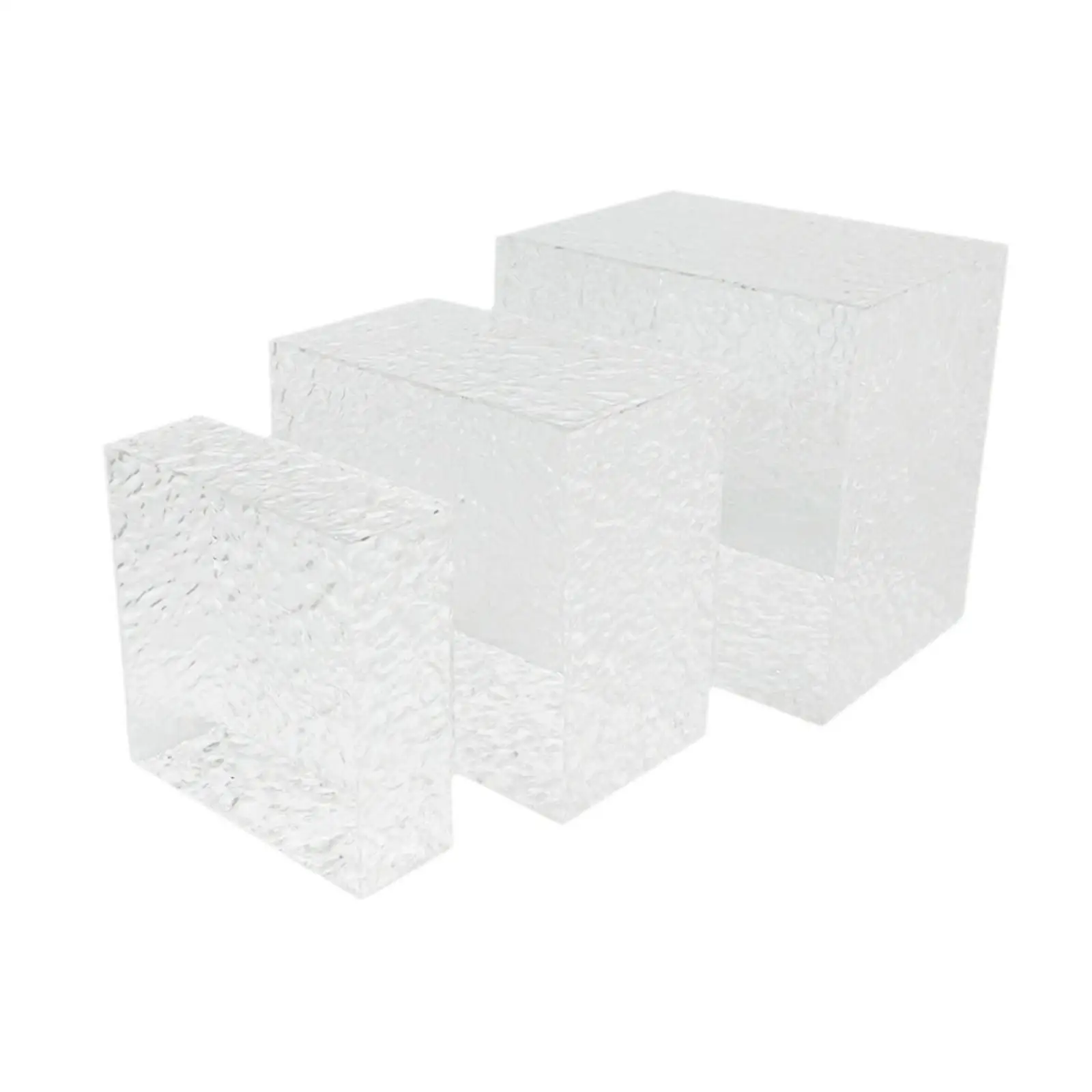 3x Acrylic Buffet Risers Food Display Stands Multipurpose Cube Display Nesting 3x Acrylic Buffet Risers Food Display Stands Multipurpose Cube Display Nesting