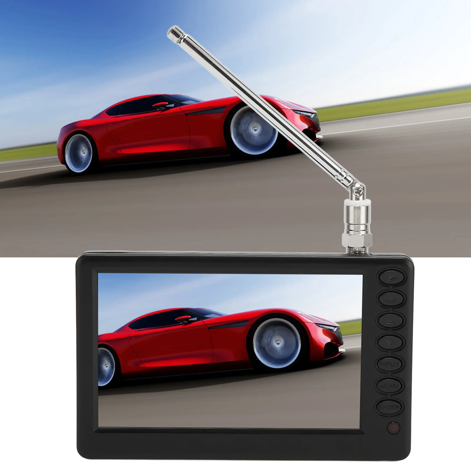 5 Inch Portable Digital TV ISDB T Multiple Interface High Sensitivity Rechargeable Portable LED TV Mini