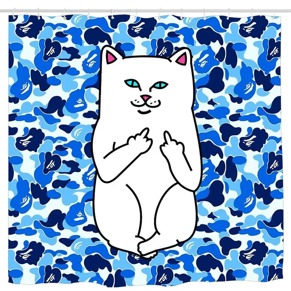 

Cartoon Animal The Cat In The Hat Smoking Funny Shower Curtain