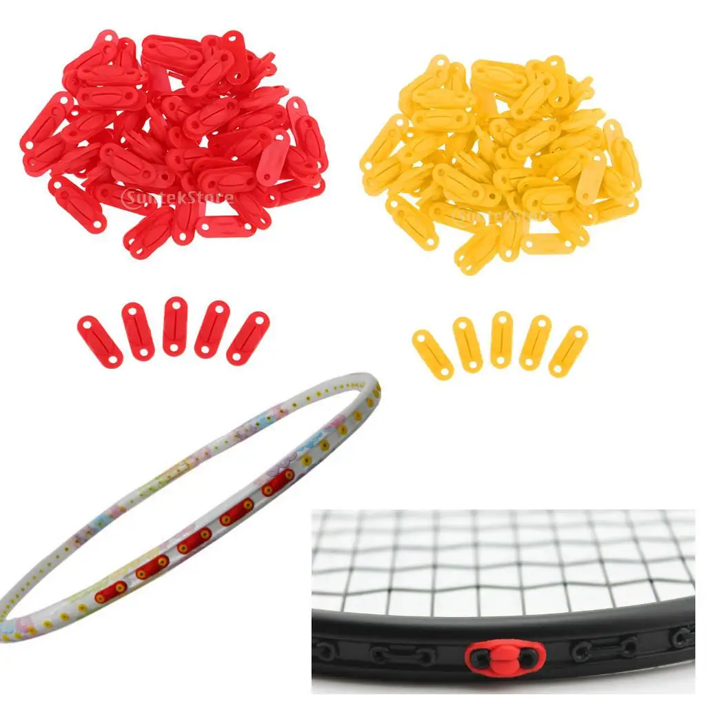 100pcs Badminton Rackets Maintaining Grommets String Tubing 1.1x0.4