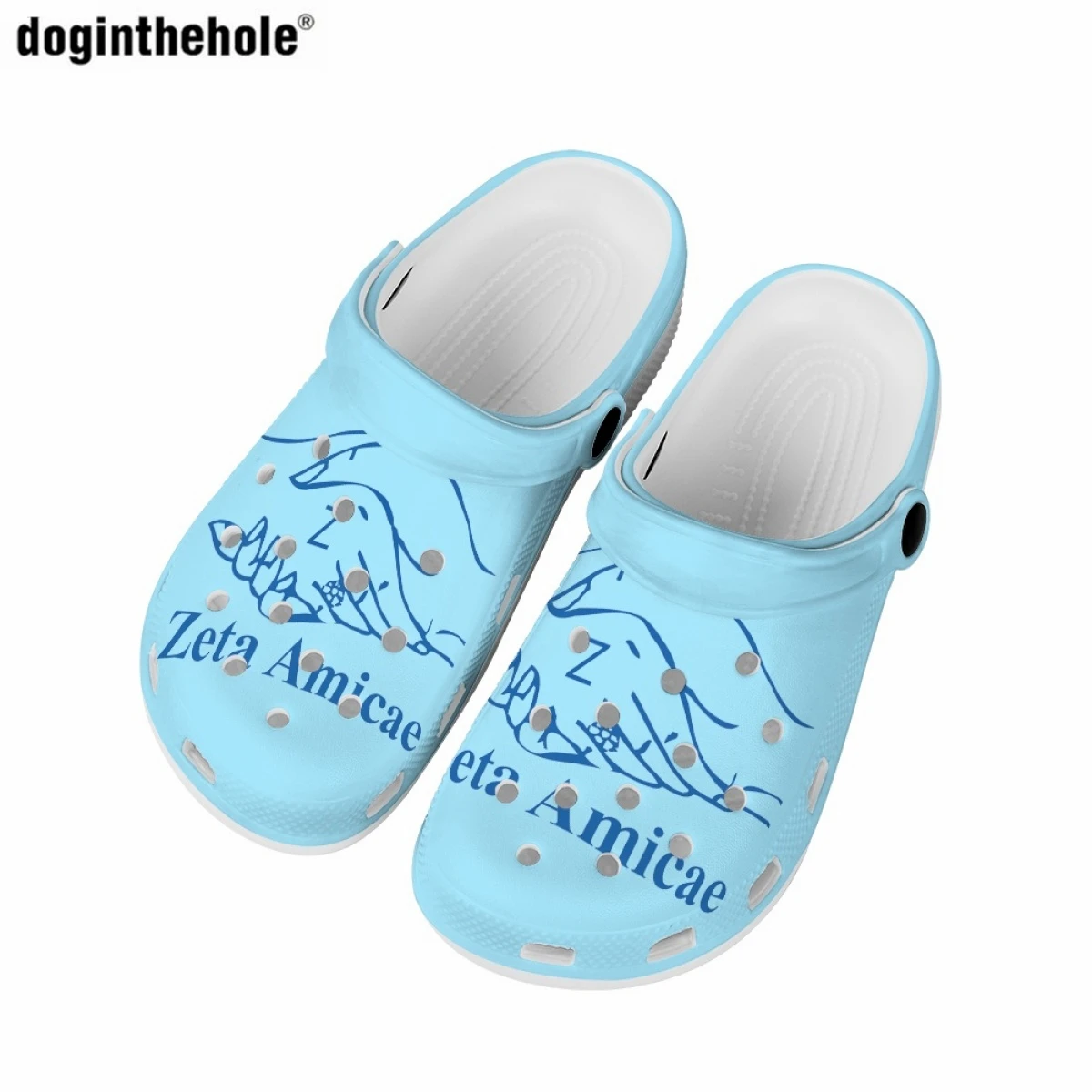 American Sisterhood Sorority Women Slippers Hole Shoes Summer Outdoor Fashion Beach Sandals Light Home Couple Slide