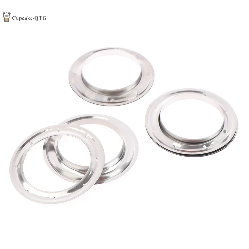 10/30/60Pairs 4cm Round Hole Silver Metal Rings For Curtain Grommet Top Room Decor Hanging Curtain Metal Eyelets Accessories curtain grommets