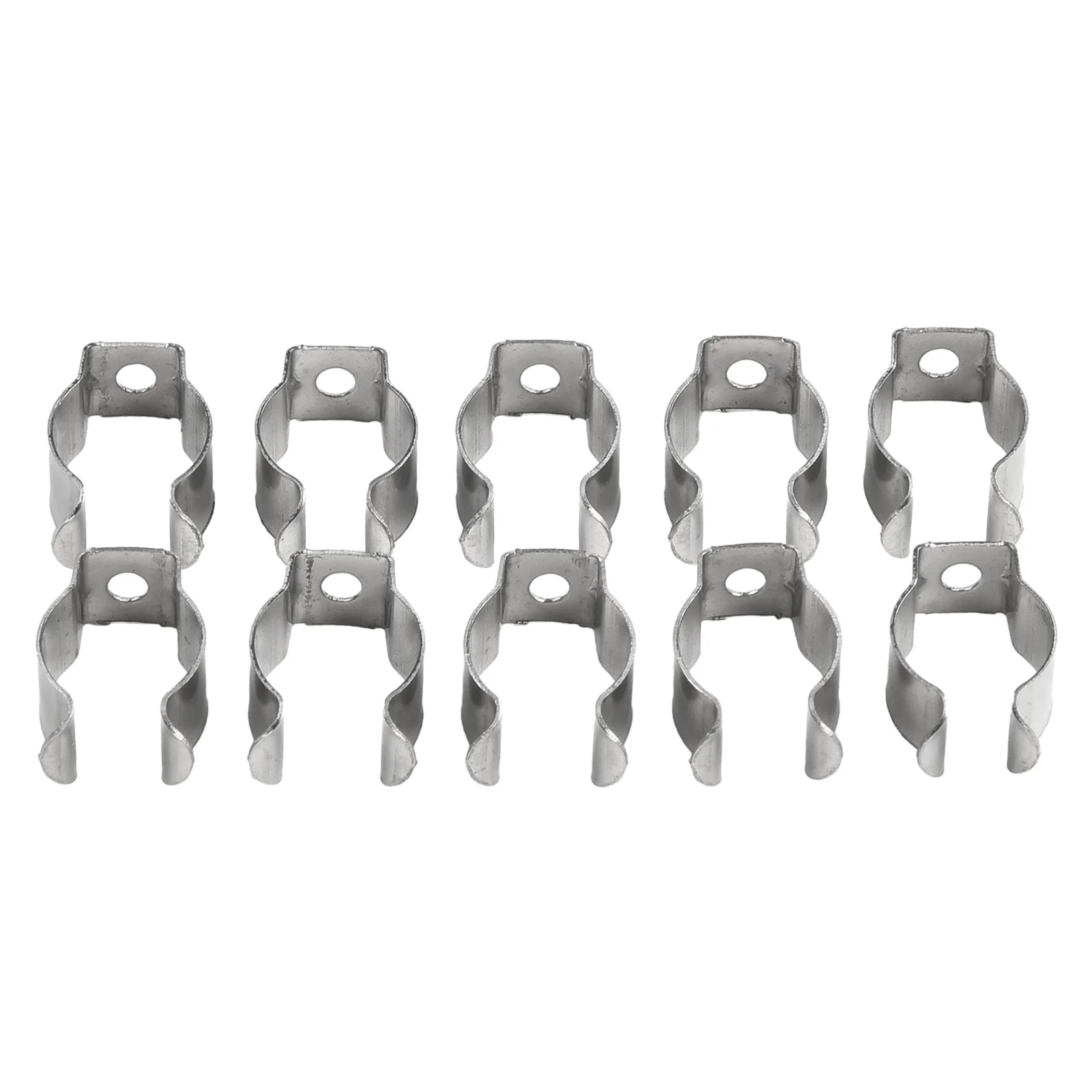 10pcs Spring Terry Clips Stainless Steel Narrow Base Tools 6mm-28mm Heavy Duty Tools Storage Hangers For Garages Sheds Hardwares
