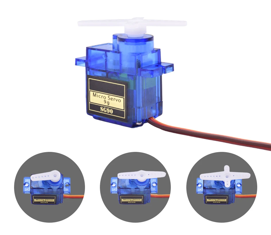 SG90 9G Micro Servo Motor for RC Planes Robot Arm 180°/360° Fixed-Wing Servo Motor Controls for Airplane Helicopter images - 6