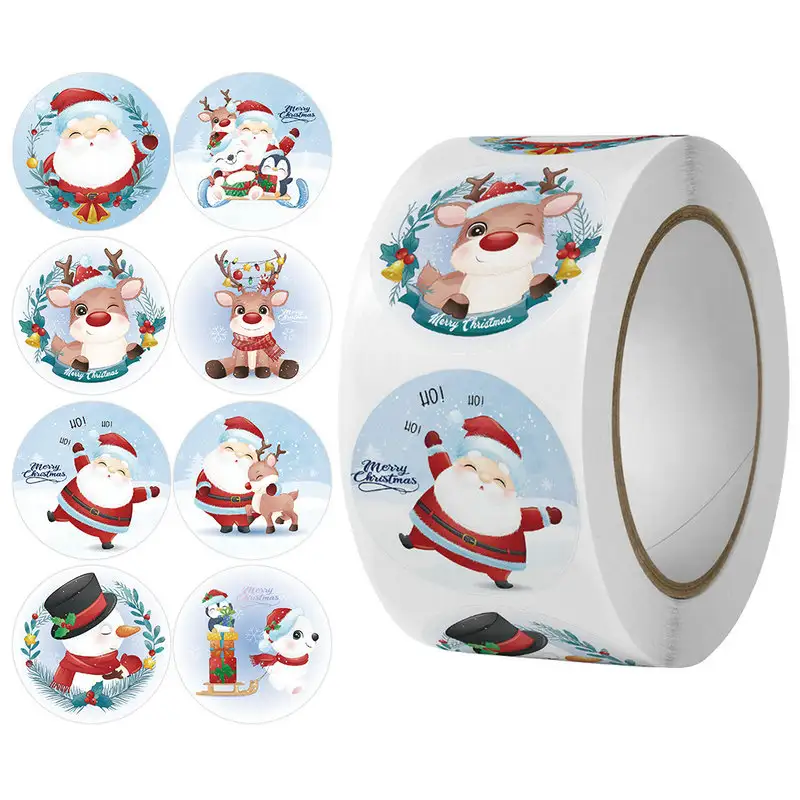 Children's Christmas gift label stickers School teachers commended students reward Self-adhesive Decorative gifts series - Image 37