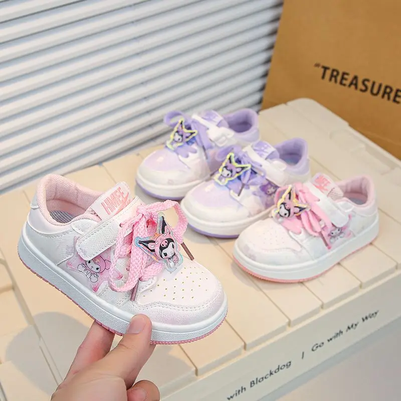 

Kuromi Anime Kawaii Sanrio Anime Board Shoes Cute My Melody Cartoon Children Sports Casual Sneakers Toys for Girls Boys