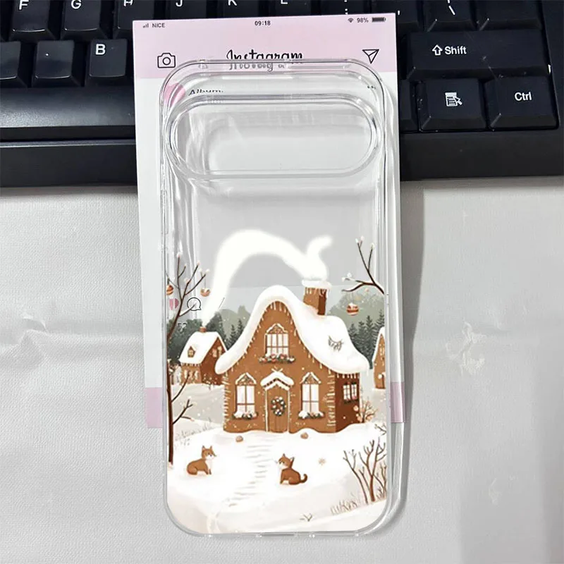Retro Sunset Snow Mountain Soft TPU Phone Case Cover
