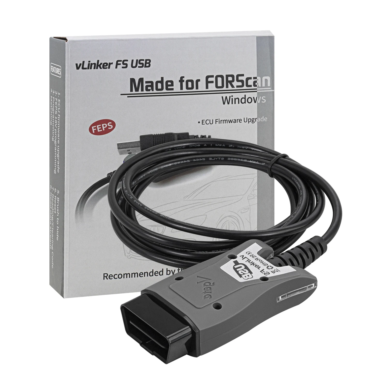 Obd2 scanner Obd code reader Vgate vLinker FS Ford ELM327 FORScan HS/MS-CAN OBD2 Car Diagnostic Scanner Interface Tools OBDII Mazda ELM 327 OBD 2