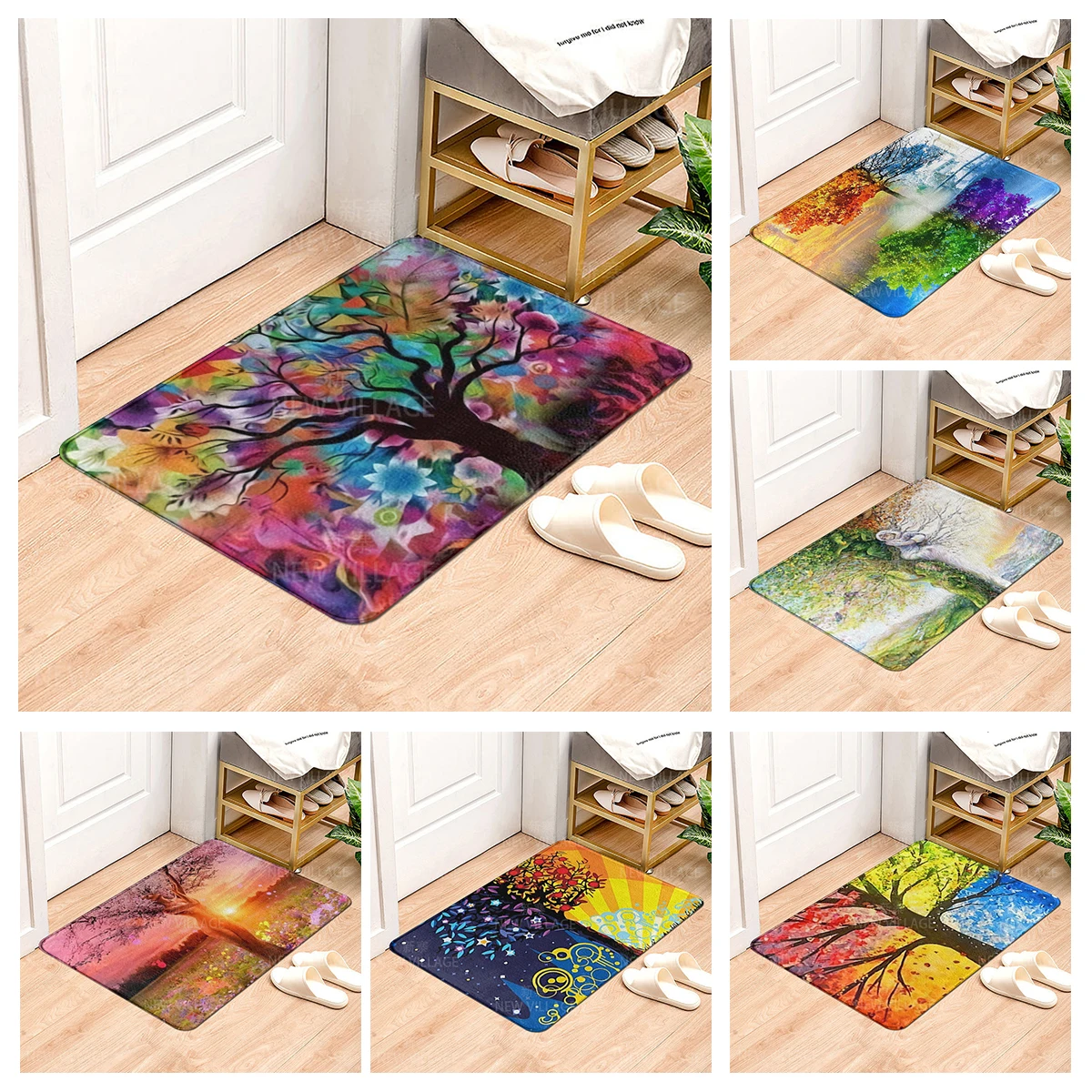 

House entrance carpet Home doormat entrance Room Bath mat Foot mat bathroom non-slip mat Kitchen water absorption mat