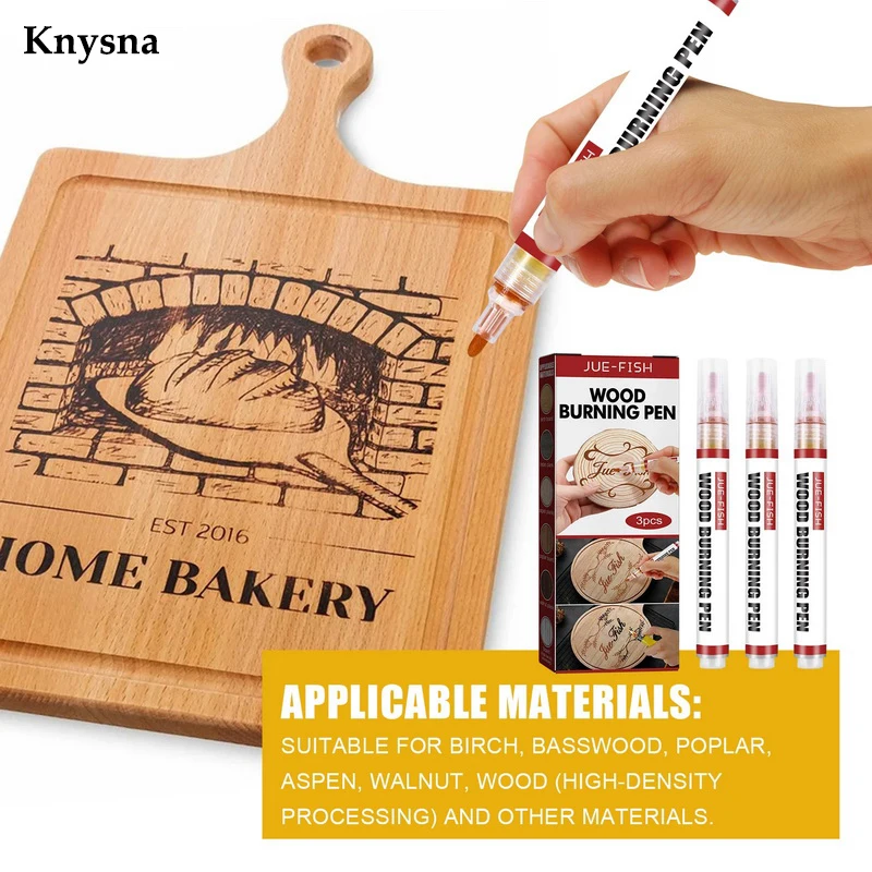 Multifunction Pen Invisible Ink Pen Highlighter Pens Water Color Brush Pen Conductive Ink Pen Car Painting Pen Ink Ballpoint Pen Coloured Glue Pen Knysna 3Pcs DIY Wood Burning Pen Scorch Wood Burned Marker Pyrography Caramel Pens Safe Non-toxic Art Pyrography Tools Kid Gift