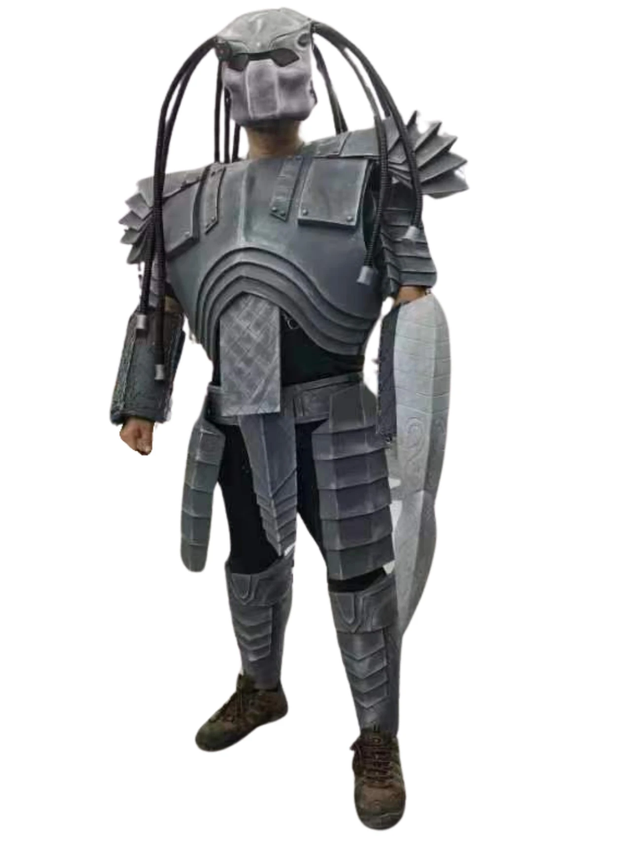 halloween alien predator costume Bar Halloween party Costume Jagged Warrior  Armor Cosplay