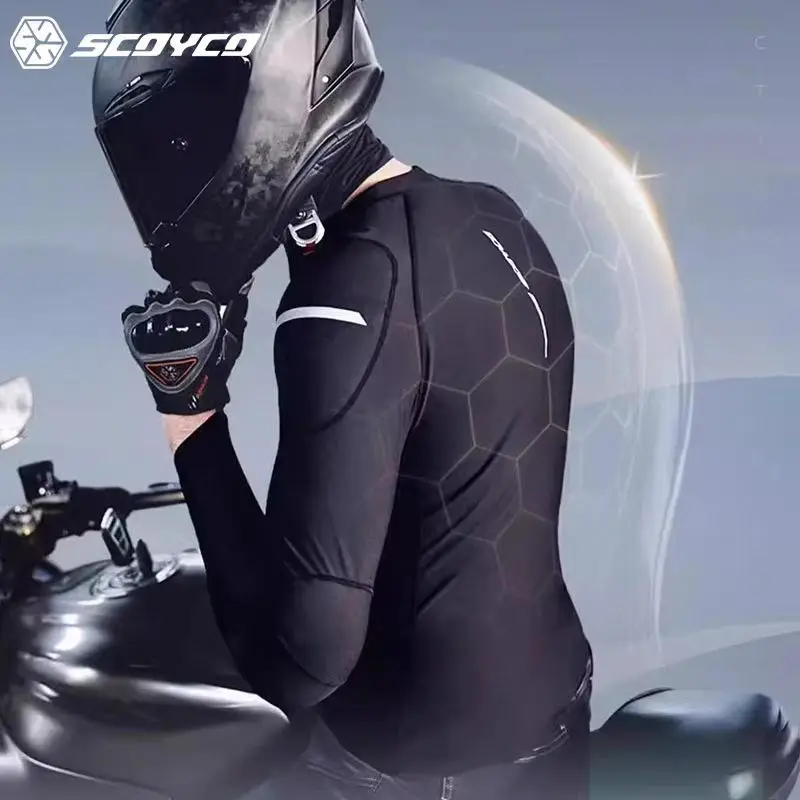 Men's SCOYCO Motorcycle Armor Clothing Summer Breathable Knight Riding Motorcycle Racing Suit Soft Armors Clothes Anti Wrestling