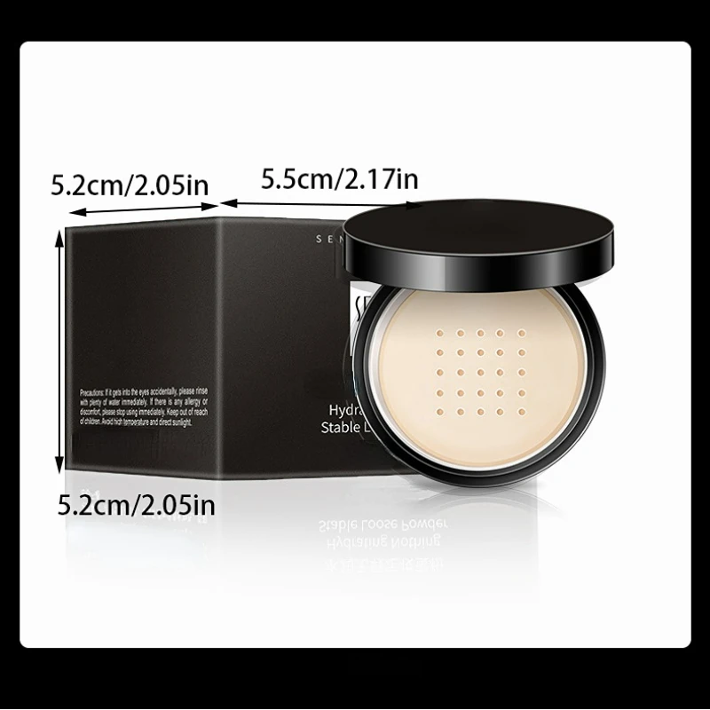 Hydrating Flawless Setting Powder,Natural Nude Finish Oil Control Strong Concealer for All Skin Types Fine Powdery Face Makeup 6 Hydrating Flawless Setting Powder,Natural Nude Finish Oil Control Strong Concealer for All Skin Types Fine Powdery Face Makeup 6