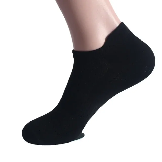6 Pairs Ankle Socks Womens and Mens Couple Student Cotton Ear New Plus Size Mesh Athletic Sports Running Solid Color Boat Socks 5