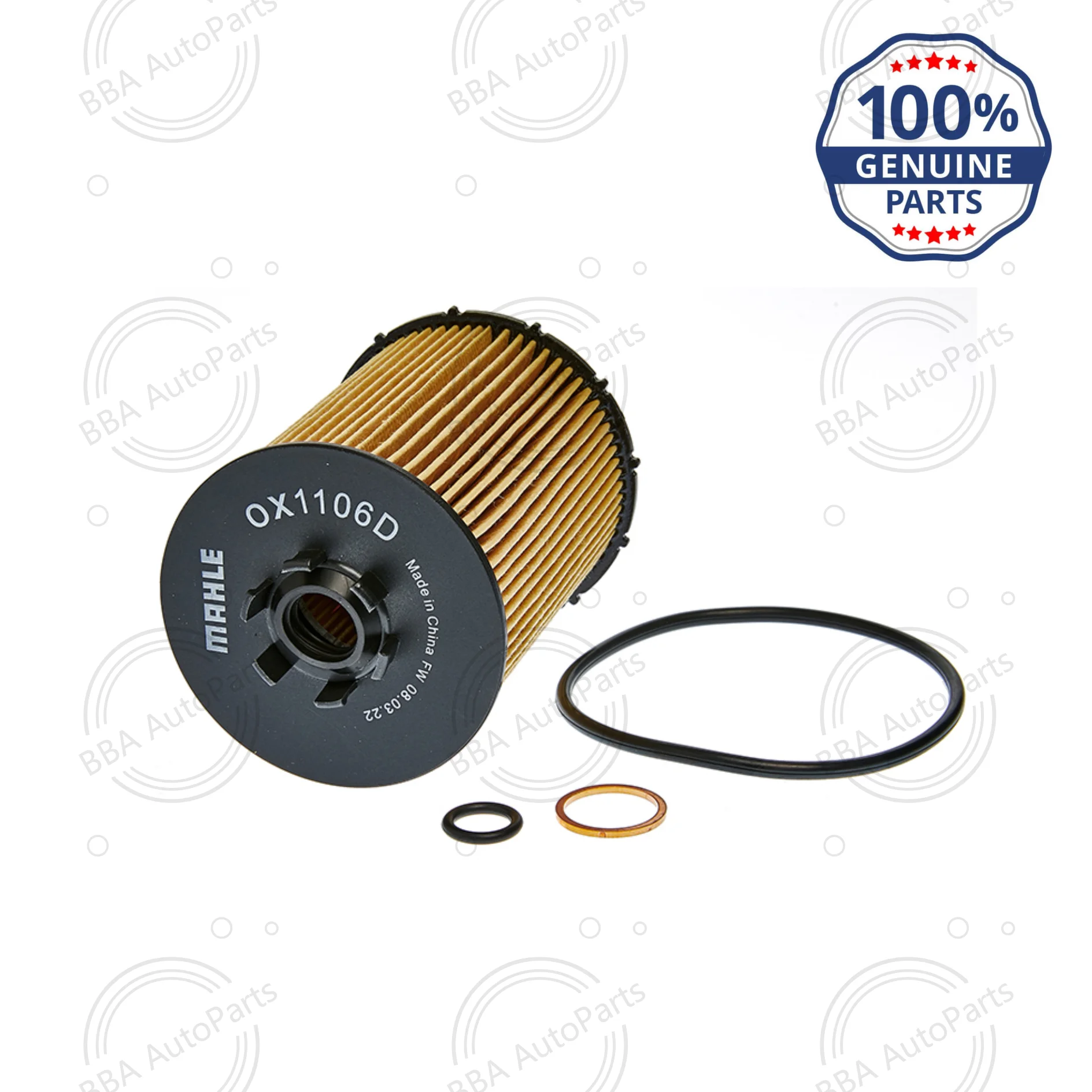 Mahle OX1106D/OX636D Oil Filter Compatible with BMW 540i 550i 650i 740Li 750Li 760i X5 OE Numbers 1142754 11427521008