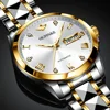 OUPINKE 3171 Business Dress Men's Watch Automatic Mechanical Movement Automatic Date Roman Diamond Dial Man Wristwatch 2