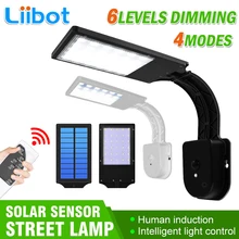 

Liibot Solar Lights With 4 Working Modes Outdoor Solar Lamp with Remote Control IP65 Waterproof Lighting for Garden Yard Garage