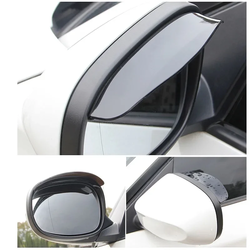 2pcs PVC Car Back Mirror Eyebrow Rain Cover sticker For Toyota wishes mark x supra gt86 4runner avensis Camry RAV4 Prado Corolla