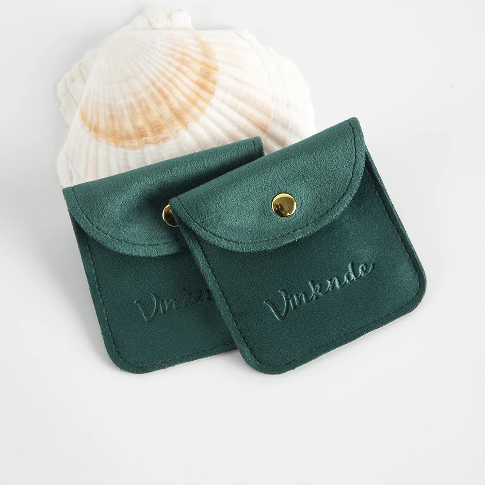 50Pcs/Lot  Jewellery Pouch Packaging Bag Soft Velvet Gift Rings Earrings Bracelet Necklace Storage Button Velvet Bag Custom Logo