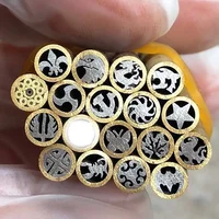 1pc Knife handle mosaic rivets length 45mm mosaic screw nail for DIY knife handle material brass tube diameter 5mm 1