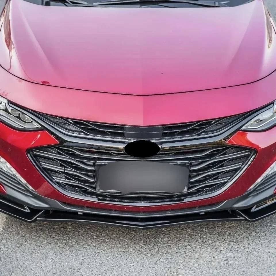 For Chevrolet Malibu XL 2016-2021 Front Bumper Lip Spoiler Lower Blade Splitter Combat Front Shovel Body Exterior Refit Kit