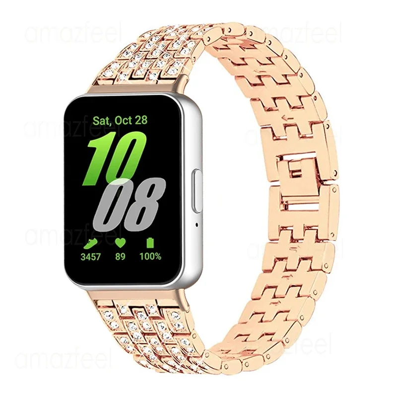 Diamond Strap Metal Bracelet for Galaxy Fit Smart Watch
