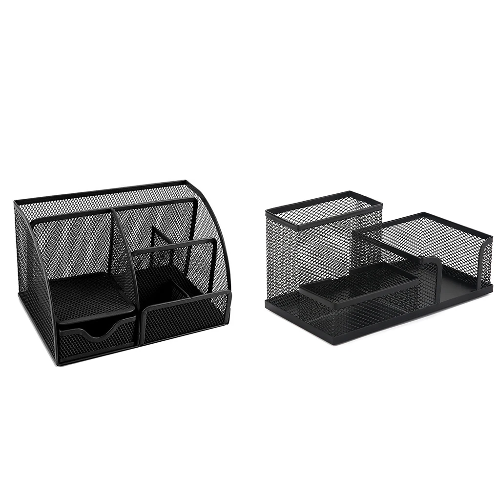 

Metal Pen Holder With Small Compartments Office Supplies And Does Not Harm Hands Storage Area Is