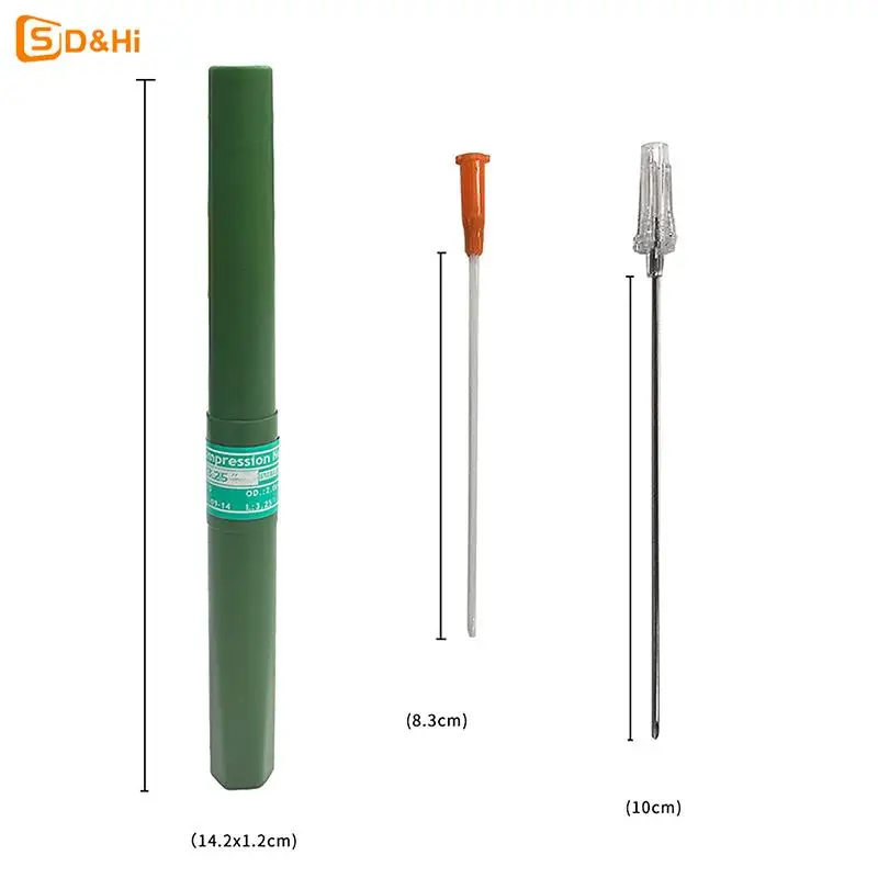 Rescue Pneumothorax Needle Trauma Medical Chest Cathether Needlecatheter Needle Decompression First Aid Kit